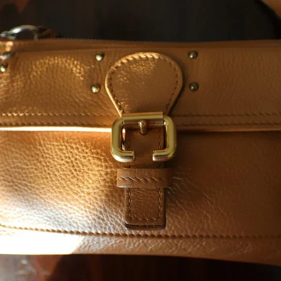 Chloe Sepia/Cinnamon Colored Pebbled Leather Shoulder Bag - Picture 9 of 15